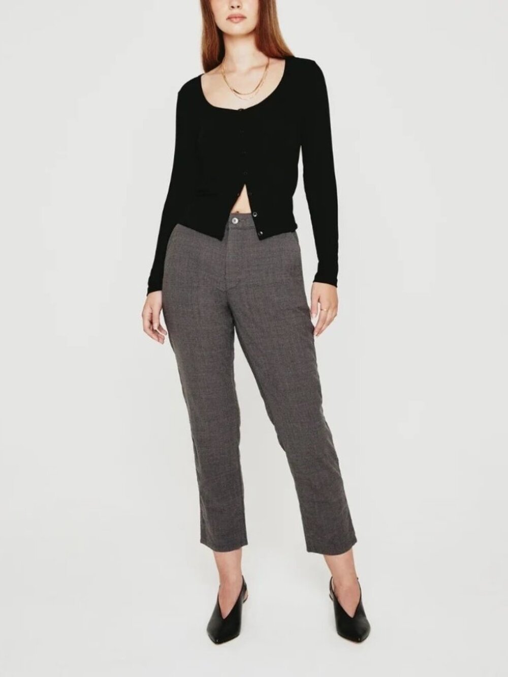 BNWT AG JEANS WOMEN'S CADEN ANKLE TAILORED TROUSERS DARK GREY US SIZE 29